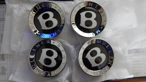 Neu Original Bentley Mulliner Continental GT selbstnivellierende Radnabenkappen X4 - Bild 1 von 3