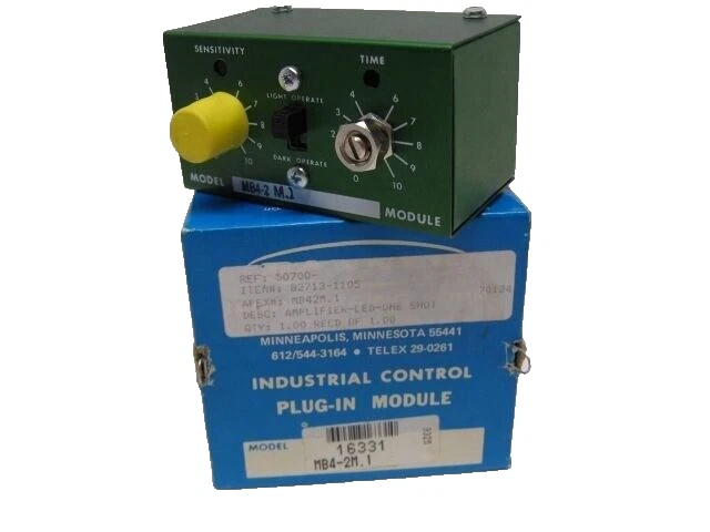 Banner Engineering MB4-2 M.1 Industrial Control Plug In Logic Module New In Box - Image 1 of 4