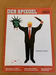 DER SPIEGEL magazine DONALD TRUMP #6 2017 Edel Rodriguez "America First" Germany - Imagen 1 de 7