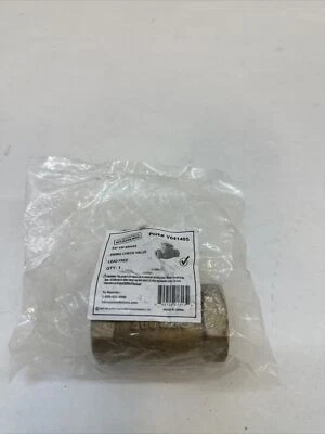 Maintenance Warehouse Brass Swing Check Valve 3/4" Fip X Fip - Image 1 of 4