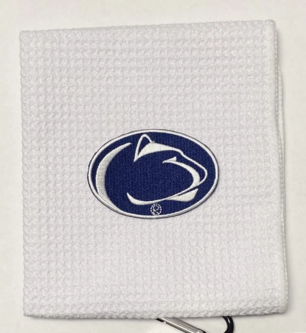 Penn State Nittany Lions Golf Towel, 12 x 20, with carabiner Cover