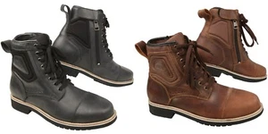 Modeka Wolter Motorradschuhe Schnürschuhe Boots wasserdicht mit Reißverschluss - Bild 1 von 7