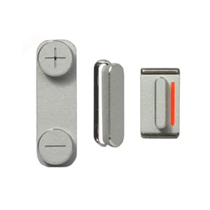 Set 3 Tastini laterali Argento Apple iPhone 5S - Foto 1 di 1