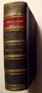 LEATHER Bulwer Lytton A STRANGE STORY Supernatural OCCULT 1862 FE hc ARMORIAL - Picture 1 of 16
