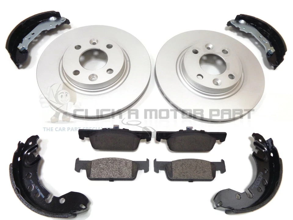 SMART FORTWO 2015-2020 2 DISCOS Y PASTILLAS DE FRENO DELANTEROS Y ZAPATOS TRASEROS (DISCOS VENTILADOS) Foto 1 de 1