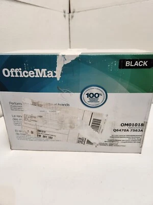 OfficeMax OM01018 Black Laser Toner Cartridge Q6470A HP Compatible  - Image 1 of 4