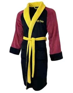 Harry Potter Bathrobe Mens Gryffindor Lion Robe Dressing Gown - Picture 1 of 3