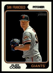 2023 Topps Heritage High Number ALEX COBB Chrome /999 #664 - Picture 1 of 2