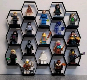 Lego Minifig Display Rack - 3d Printed - ANY COLOR - Holds 17 figures - Picture 1 of 6