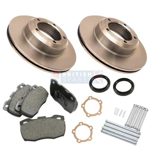 LAND ROVER DEFENDER TD5 BELÜFTETE VORDERE BREMSSCHEIBEN & BELÄGE INKL. EINBAUSATZ BDR03F - Bild 1 von 9