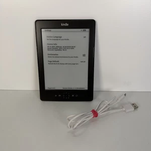 Amazon Kindle 4th Gen D01100 Wi-Fi 6" e-Book Reader - Black - Picture 1 of 7