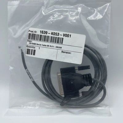 RJ11-DB25M  Serial Cable Adapter, Flat 8 Wire, sizes 6 foot - NEW - Image 1 of 4
