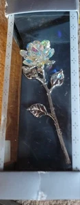 Crystal Rose Handcrafted By Manon Using Swarovski Crystal - Picture 1 of 4
