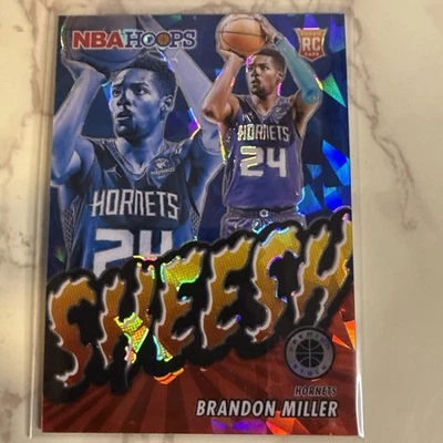 2023-24 Hoops Premium Stock #25 Brandon Miller Rookie Card Sheesh Red ICE 15/99 - Bild 1 von 2