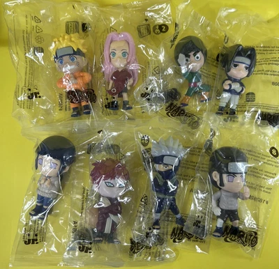 Full Set of 8 Figures NEW Naruto Hungry Jacks Kids Meal Toys Burger King Bundle - image 1 of 4