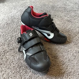 Red And Black Peloton Riding Shoes Size 43 - Picture 1 of 4