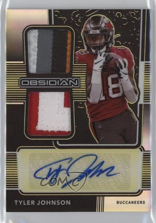2020 Obsidian Rookie Jersey Ink Electric Etch Yellow /25 Tyler Johnson Auto RC - Image 1 of 2