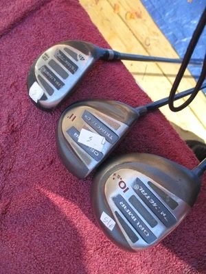 LOT OF 3 LEFT HAND ORLIMAR WOODS (10* DRIVER, 11* DRIVER, #4 HYBRID)  GRAPHITE - Image 1 of 4