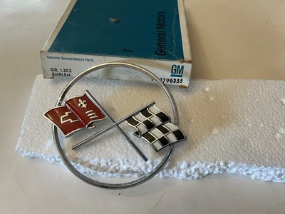 Nos gm 1962 Corvette emblema nariz delantera gm# 3796355 Foto 1 de 4