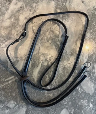 Martingala para correr Vespucci con correa para el cuello - talla caballo - marrón oscuro Foto 1 de 2