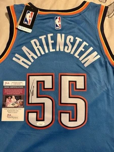 Isaiah Hartenstein #55 Autographed Signed Oklahoma City Thunder Jersey (JSA) COA - Picture 1 of 4