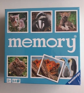 64 Karten Ravensburger Kinderspiel Kartenlegespiel Memory Tierkinder - Bild 1 von 2