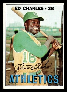 1967 Topps Ed Charles #182 EX Kansas City Athletics - Picture 1 of 2