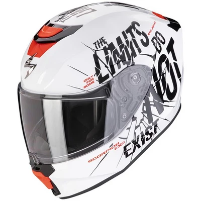 Scorpion Exo-JNR Air Boum Integralhelm Weiss / Schwarz Motorradhelm Jugendliche - Bild 1 von 3