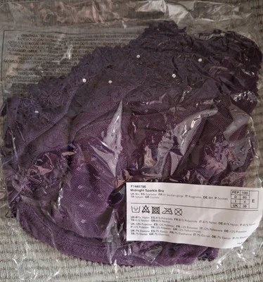 Sujetador Avon púrpura con aros talla 38E Midnight Sparkle  Foto 1 de 4