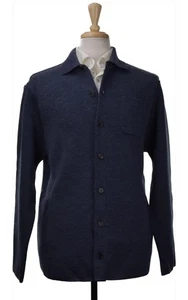 Maurizio Baldassari MARALUNGA Mens Heavy Wool Knit Sweater Jacket 44 US NEW $745 - Picture 1 of 5