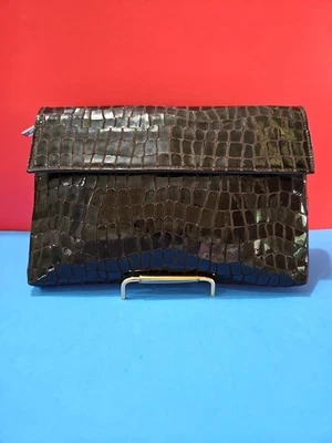 Bolsos de Pinky Brown Croco hechos en EE. UU.  Foto 1 de 4