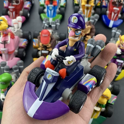 Super Mario Pull Back Car Green Yoshi Donkey Kong Bowser Luigi Toad Princess Pea - image 1 of 4