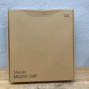 Cisco Meraki MS350-24P 24-port Gigabit Ethernet PoE Switch w/ 370W AC-Unclaimed! - Picture 1 of 4