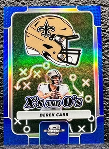 2024 Panini Contenders Optic Football Blue Xs and Os - XO-DCR Derek Carr /99 - Picture 1 of 2