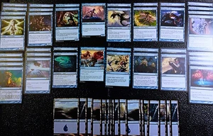 Faerie Zombie Duelist ~ ELITE Mono Blue 60 Card Deck ~ SUPER FUN ~ RARE ~ Mtg - Picture 1 of 2