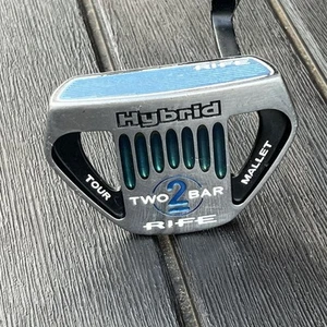 Rife 2 Two Bar Hybrid Tour Mallet Putter Right Handed Golf Club 35" Needs Grip - Picture 1 of 12