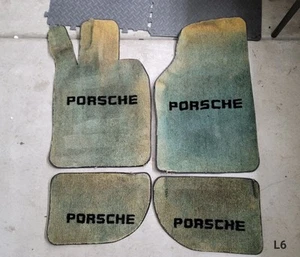 OEM 1976-1988 PORSCHE 924 944 COUPE SET 4 COMPLETE FLOOR MATS CARPET VINTAGE - Picture 1 of 13
