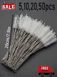 Straw Cleaner Brush One Pipe Nylon Cleaner Milk Bottle For Drinking Pipe UK - Picture 1 of 5