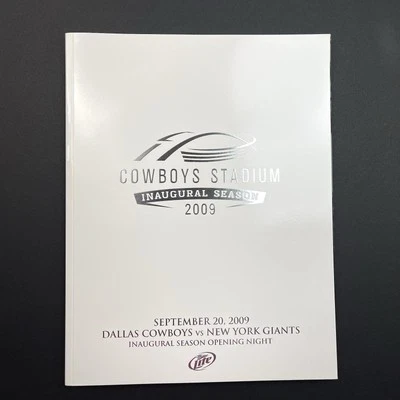 Dallas Cowboys Stadium Inaugural Season Opening Night 2009 Program Magazine - Image 1 of 4