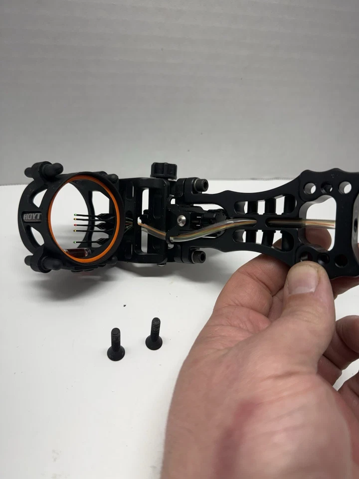 *Apenas Usado* MIRILLA FIBRA ÓPTICA MICRO AJUSTE SERIE HOYT PRO 5 PINES Foto 1 de 4