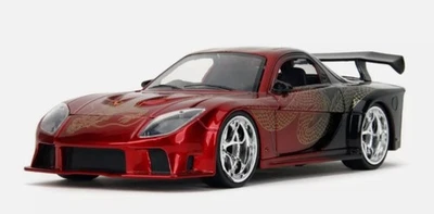 JADA TOYS, MAZDA RX-7 WideBody Candy 1995 Rosso e Nero - SLIPS ROSA, 1/24,  J... - Immagine 1 di 4