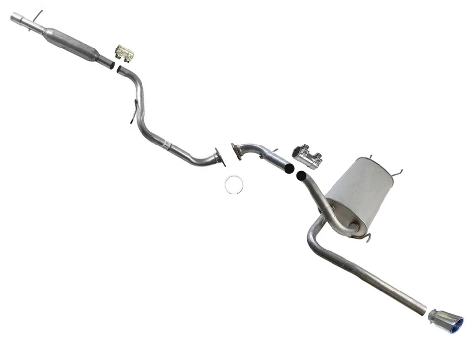 Silenciador de tubo de extensión de resonador trasero para Mazda 3 sedán 2010-2013 2,0 L Foto 1 de 4