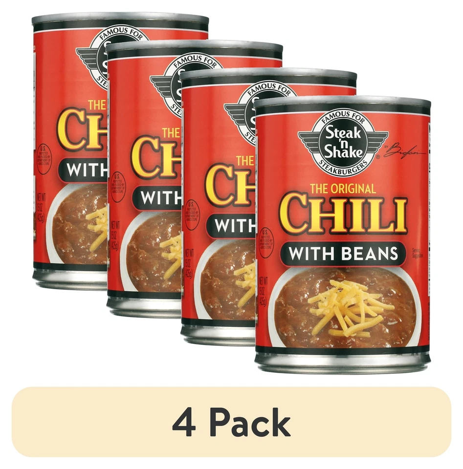 (4 pack) Pinnacle Foods Steak 'N Shake Chili With Beans, 15 Oz - Image 1 of 4