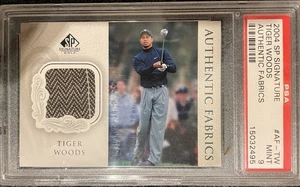 2004 SP Signature Tiger Woods Authentic Fabrics #AF-TW PSA 9 - Picture 1 of 2