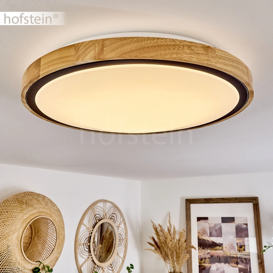 LED Holz Decken Lampen Flur Wohn Schlaf Zimmer Raum Beleuchtung moderne Leuchte