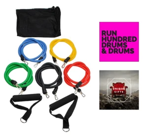 Replacement Long Resistance Bands With Hooks for Workout Exercise Stretch Rubber - Picture 1 of 1