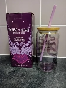 ILLUMICRATE - HOUSE OF NIGHT DRINKING GLASS (THE SERPENT AND WINGS OF NIGHT) - Picture 1 of 12