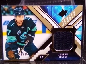 2021-22 SPx Jersey Gold Spectrum 46/65 Jordan Eberle #J-JE - Picture 1 of 4