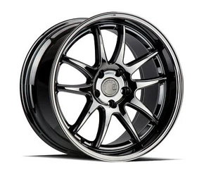 19x9.5/19x11 Aodhan DS02 5x114.3 +22/22  Black Vacuum Rims (Set of 4) - Picture 1 of 3