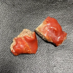 2 Pc AAA+ Quality Natural Rough Coral Cabochon For Jewelry Making. - Picture 1 of 9